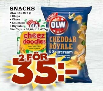 Nelins Snacks erbjuda