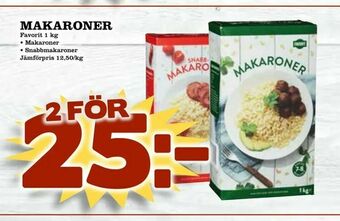 Nelins Makaroner erbjuda