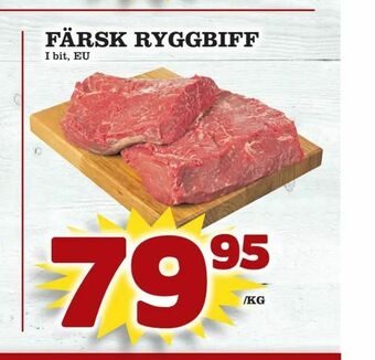 Nya Pulsen Färsk ryggbiff erbjuda