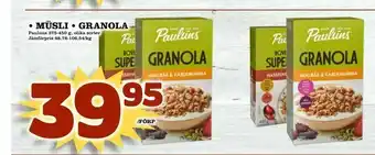 Nya Pulsen Müsli • granola erbjuda