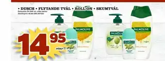 Nya Pulsen Dusch • flytande tvål • roll-on • skumtvål erbjuda