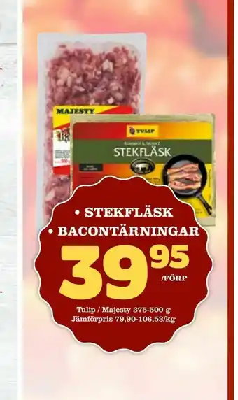 Nya Pulsen Stekfläsk • bacontärningar erbjuda