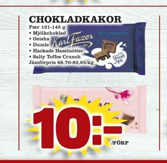 Nya Pulsen Chokladkakor erbjuda
