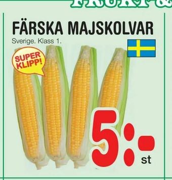Nya Pulsen Färska majskolvar erbjuda