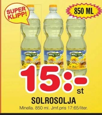 Nya Pulsen Solrosolja erbjuda
