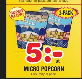 Micro popcorn
