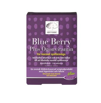 New nordic blue berry plus ögonvitamin tablett 120 st