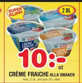 Crème fraiche alla smaker