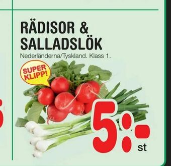 Nya Pulsen Rädisor & salladslök erbjuda