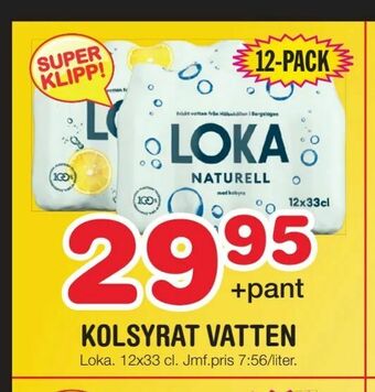 Nya Pulsen Kolsyrat vatten erbjuda