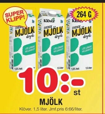 Nya Pulsen Mjölk erbjuda