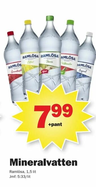 Pekås Mineralvatten erbjuda