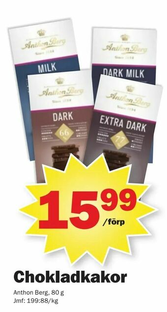 Pekås Chokladkakor erbjuda