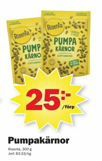 Pumpakärnor