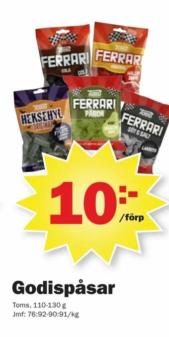 Pekås Godispåsar erbjuda