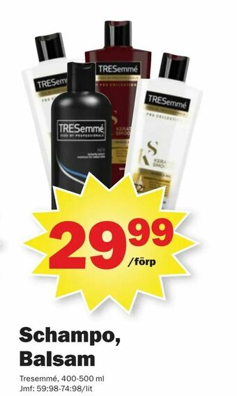 Pekås Schampo, Balsam erbjuda