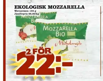 Ekologisk mozzarella