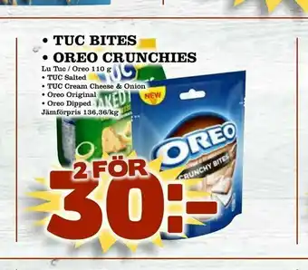 Prisma Mat Tuc bites • oreo crunchies erbjuda