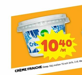 Stora Coop Crème fraiche erbjuda