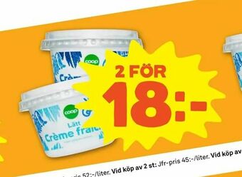 Stora Coop Crème fraiche erbjuda