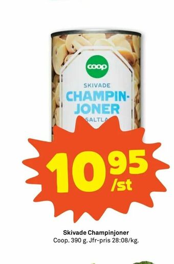 Stora Coop Skivade Champinjoner erbjuda