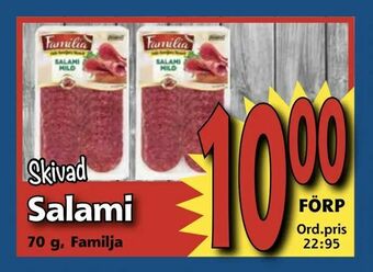 Supergrossen Salami erbjuda
