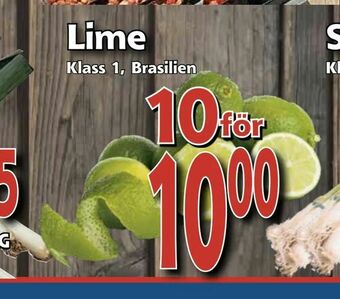 Supergrossen Lime erbjuda