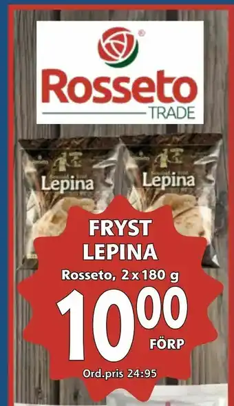 Supergrossen Fryst lepina erbjuda