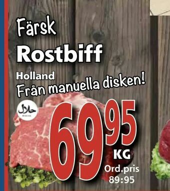 Supergrossen Rostbiff erbjuda