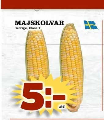 Supergrossen Majskolvar erbjuda