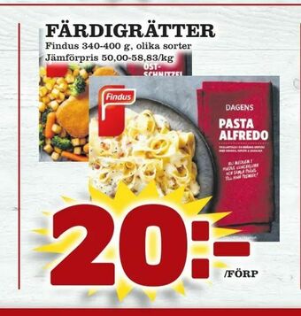 Supergrossen Färdigrätter erbjuda