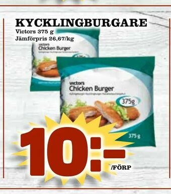 Supergrossen Kycklingburgare erbjuda