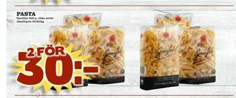 Supergrossen Pasta erbjuda
