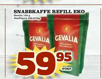 Supergrossen Snabbkaffe refill eko erbjuda