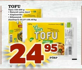 Supergrossen Tofu erbjuda