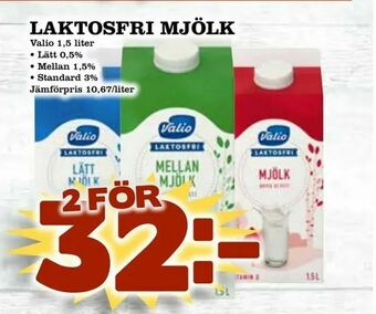 Supergrossen Laktosfri mjölk erbjuda