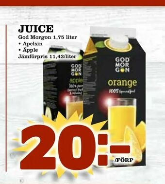 Supergrossen Juice erbjuda