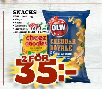 Supergrossen Snacks erbjuda