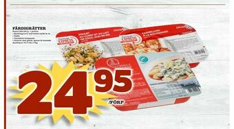 Supergrossen Färdigrätter erbjuda