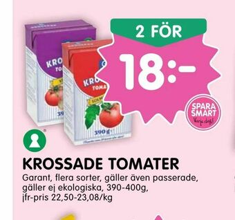 Tempo Krossade tomater erbjuda
