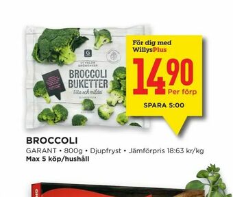Willys Broccoli erbjuda