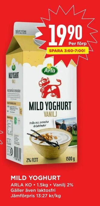 Willys Mild yoghurt erbjuda