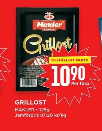 Willys Grillost erbjuda