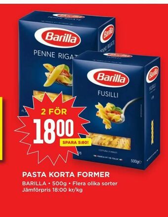 Willys Pasta korta former erbjuda