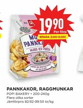 Willys Pannkakor, raggmunkar erbjuda