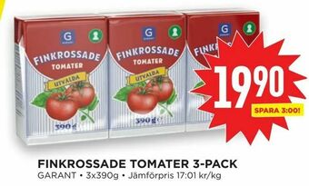 Willys Hemma Finkrossade tomater 3-pack erbjuda