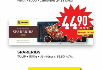 Willys Hemma Spareribs erbjuda
