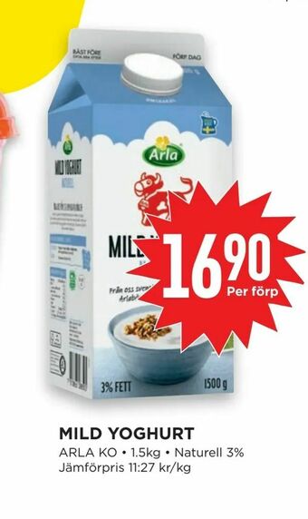 Willys Hemma Mild yoghurt erbjuda
