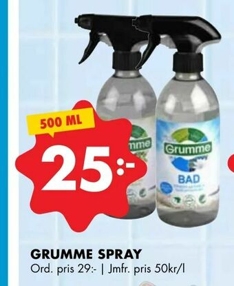 ÖoB Grumme spray erbjuda