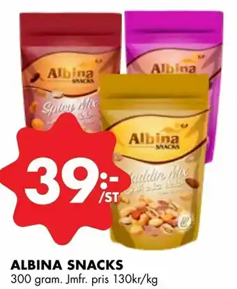 ÖoB Albina snacks erbjuda